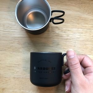 Starbucks | Black Metal Espresso Cups (Set of 2)